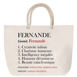 Sac Fête des Mères Mamie Famille Idée Cadeau anniversaire Noël Travail Boulot Métier Départ Retraite Collègue Femme cabas shopping plage