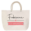 Sac Fête des Mères Mamie Famille Idée Cadeau anniversaire Noël Travail Boulot Métier Départ Retraite Collègue Femme cabas shopping plage
