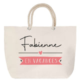 Sac Fête des Mères Mamie Famille Idée Cadeau anniversaire Noël Travail Boulot Métier Départ Retraite Collègue Femme cabas shopping plage