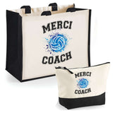 Cabas homme ou femme sac plage ou shopping tote bag pochette trousse Idée cadeau original pour anniversaire Noël travail départ retraite collègue famille fete des mères fetes des pères papa maman mamie papi