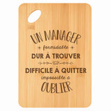 Planche bambou gravée personnalisée homme idée cadeau Fête des Pères apéro 30×20 prénom cuisine plateau fromage anniversaire noel papa papi 
