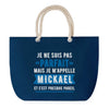 Sac de plage Bleu anse corde Mickael Parfait