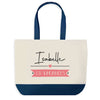 Sac de shopping bleu Isabelle en Vacances