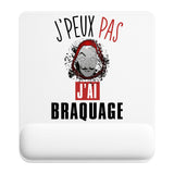 Tapis de souris ergonomique avec repose-poignet, accessoire bureau pour femme et homme, fête des pères, cadeau pas cher, idée cadeau fête des mères, secret santa, départ à la retraite, télétravail et gaming
