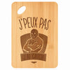 Planche bambou gravée personnalisée femme homme idée cadeau Fête des Mères Fête des Pères apéro papa maman prénom cuisine plateau fromage