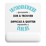 Tapis de souris ergonomique avec repose-poignet, accessoire bureau pour femme et homme, fête des pères, cadeau pas cher, idée cadeau fête des mères, secret santa, départ à la retraite, télétravail et gaming