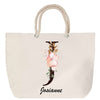 Sac Fête des Mères Mamie Famille Idée Cadeau anniversaire Noël Travail Boulot Métier Départ Retraite Collègue Femme cabas shopping plage