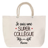 Sac Fête des Mères Mamie Famille Idée Cadeau anniversaire Noël Travail Boulot Métier Départ Retraite Collègue Femme cabas shopping plage