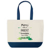 Sac de shopping bleu Merci Parent Inoubliable Homme