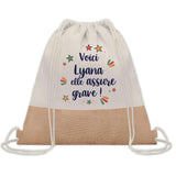 Sac Fête des Mères Mamie Famille Idée Cadeau anniversaire Noël Travail Boulot Métier Départ Retraite Collègue Femme cabas shopping plage