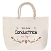 Sac Fête des Mères Mamie Famille Idée Cadeau anniversaire Noël Travail Boulot Métier Départ Retraite Collègue Femme cabas shopping plage