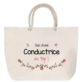 Sac Fête des Mères Mamie Famille Idée Cadeau anniversaire Noël Travail Boulot Métier Départ Retraite Collègue Femme cabas shopping plage