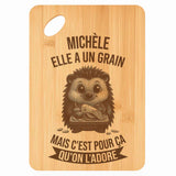 Planche bambou gravée personnalisée femme idée cadeau Fête des Mères apéro 30×20 prénom cuisine plateau fromage anniversaire noel maman mamie