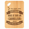 Planche bambou gravée personnalisée homme idée cadeau Fête des Pères apéro 30×20 prénom cuisine plateau fromage anniversaire noel papa papi 