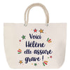 Sac Fête des Mères Mamie Famille Idée Cadeau anniversaire Noël Travail Boulot Métier Départ Retraite Collègue Femme cabas shopping plage