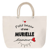 Sac Fête des Mères Mamie Famille Idée Cadeau anniversaire Noël Travail Boulot Métier Départ Retraite Collègue Femme cabas shopping plage