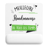 Tapis de souris ergonomique avec repose-poignet, accessoire bureau pour femme et homme, fête des pères, cadeau pas cher, idée cadeau fête des mères, secret santa, départ à la retraite, télétravail et gaming