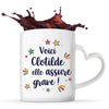 Mug personnalisé, idée cadeau pour maman, femme collègue saint valentin Noël, anniversaire, fête des mères Secret Santa