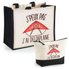 Cabas homme ou femme sac plage ou shopping tote bag pochette trousse Idée cadeau original pour anniversaire Noël travail départ retraite collègue famille fete des mères fetes des pères papa maman mamie papi