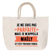 Sac Fête des Mères Mamie Famille Idée Cadeau anniversaire Noël Travail Boulot Métier Départ Retraite Collègue Femme cabas shopping plage