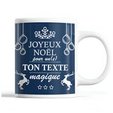 Mug de Noël Métier personnalisable Bleu - Planetee