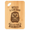 Planche bambou gravée personnalisée homme idée cadeau Fête des Pères apéro 30×20 prénom cuisine plateau fromage anniversaire noel papa papi 