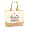 Sac Jute Fête des Mères Fêtes des Pères Mamie Papi Famille Idée Cadeau anniversaire Noël Travail Boulot Métier Départ Retraite Collègue Femme Homme