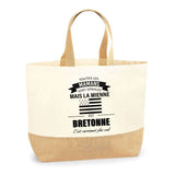 Sac Jute Fête des Mères Fêtes des Pères Mamie Papi Famille Idée Cadeau anniversaire Noël Travail Boulot Métier Départ Retraite Collègue Femme Homme