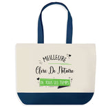 Sac de shopping bleu Meilleure Clerc de Notaire de tous les temps