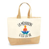 Sac Jute Fête des Mères Fêtes des Pères Mamie Papi Famille Idée Cadeau anniversaire Noël Travail Boulot Métier Départ Retraite Collègue Femme Homme