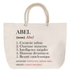 Sac Fête des Mères Mamie Famille Idée Cadeau anniversaire Noël Travail Boulot Métier Départ Retraite Collègue Femme cabas shopping plage