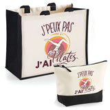 Cabas homme ou femme sac plage ou shopping tote bag pochette trousse Idée cadeau original pour anniversaire Noël travail départ retraite collègue famille fete des mères fetes des pères papa maman mamie papi