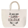 Sac Fête des Mères Mamie Famille Idée Cadeau anniversaire Noël Travail Boulot Métier Départ Retraite Collègue Femme cabas shopping plage