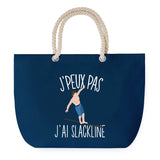 Sac de plage Bleu anse corde J'peux Pas Slackline