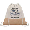 Sac Fête des Pères Papi Papa Cadeau anniversaire Noël Travail Boulot Métier Départ Retraite Collègue Homme cabas shopping plage