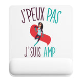 Tapis de souris ergonomique avec repose-poignet, accessoire bureau pour femme et homme, fête des pères, cadeau pas cher, idée cadeau fête des mères, secret santa, départ à la retraite, télétravail et gaming
