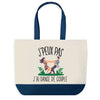 Sac de shopping bleu J'peux pas Danse De Couple