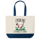 Sac de shopping bleu J'peux pas Danse De Couple