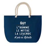 Sac de plage Bleu anse corde Guy Retraite