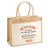 Sac Fête des Mères Mamie MAman Soeur Femme Famille Idée Cadeau anniversaire Noël Travail Boulot Métier Départ Retraite Collègue Femme cabas shopping plage