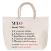 Sac Fête des Mères Mamie Famille Idée Cadeau anniversaire Noël Travail Boulot Métier Départ Retraite Collègue Femme cabas shopping plage