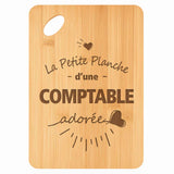Planche bambou gravée personnalisée femme idée cadeau Fête des Mères apéro 30×20 prénom cuisine plateau fromage anniversaire noel maman mamie