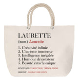 Sac Fête des Mères Mamie Famille Idée Cadeau anniversaire Noël Travail Boulot Métier Départ Retraite Collègue Femme cabas shopping plage