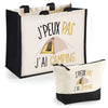 Cabas homme ou femme sac plage ou shopping tote bag pochette trousse Idée cadeau original pour anniversaire Noël travail départ retraite collègue famille fete des mères fetes des pères papa maman mamie papi