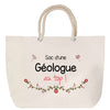 Sac Fête des Mères Mamie Famille Idée Cadeau anniversaire Noël Travail Boulot Métier Départ Retraite Collègue Femme cabas shopping plage