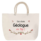 Sac Fête des Mères Mamie Famille Idée Cadeau anniversaire Noël Travail Boulot Métier Départ Retraite Collègue Femme cabas shopping plage