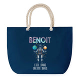 Sac de plage Bleu anse corde Benoit Unique dans l'Univers