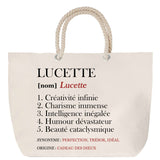 Sac Fête des Mères Mamie Famille Idée Cadeau anniversaire Noël Travail Boulot Métier Départ Retraite Collègue Femme cabas shopping plage