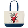 Sac de shopping bleu J'peux pas Féria
