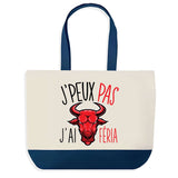 Sac de shopping bleu J'peux pas Féria